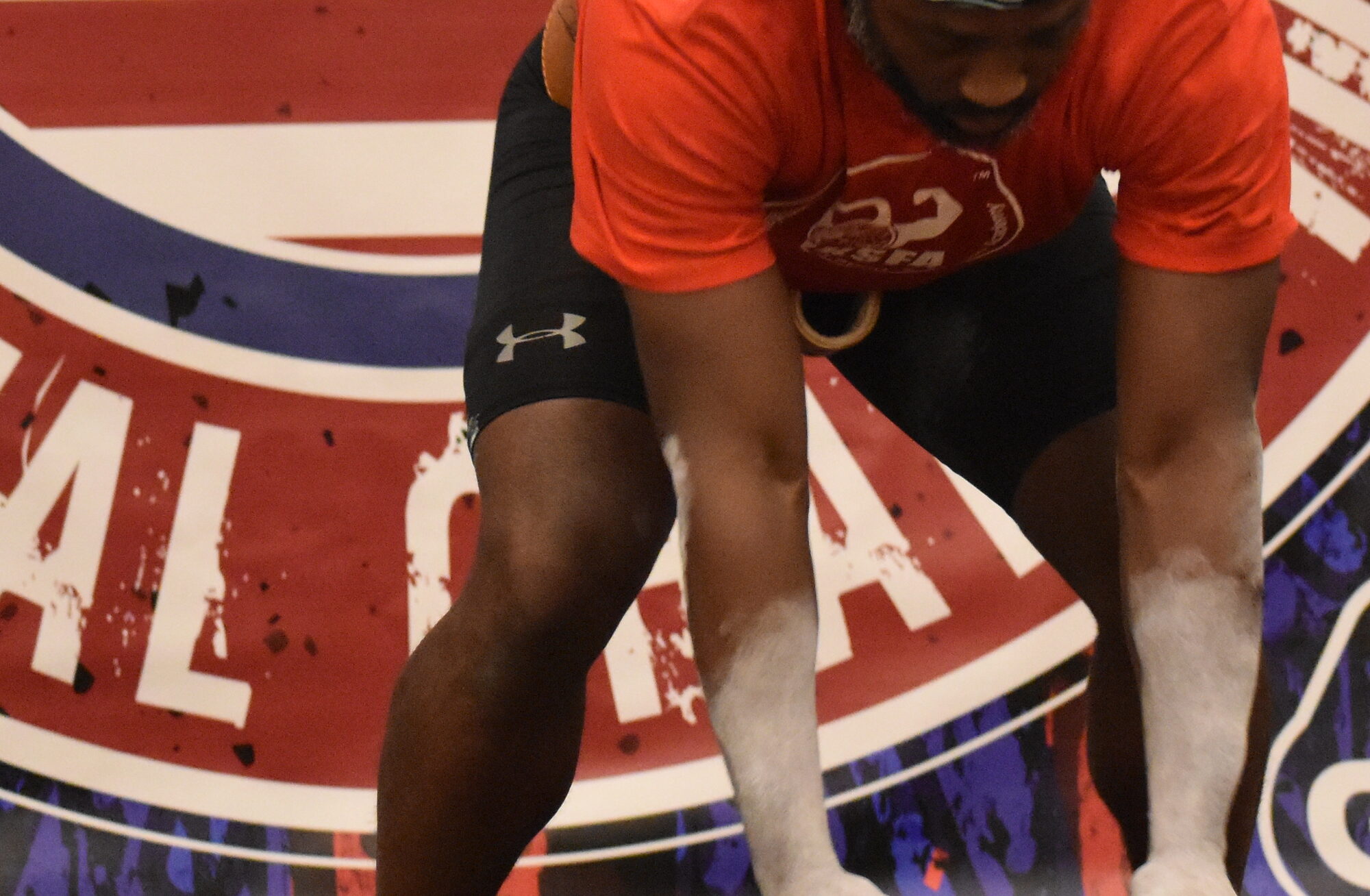 Irvin Charleston lifting at a national kettlebell championship